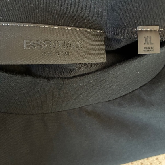 Essentials Fear Of God Heavy Short Sleeve Crew Neck Tee XL Black - Picture 7 of 10